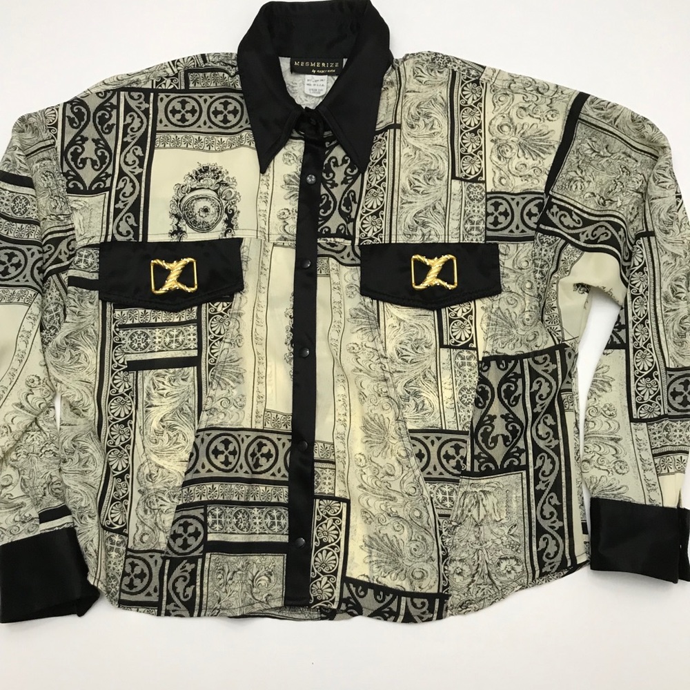 Versace inspired button down shirt. by Mesmerize